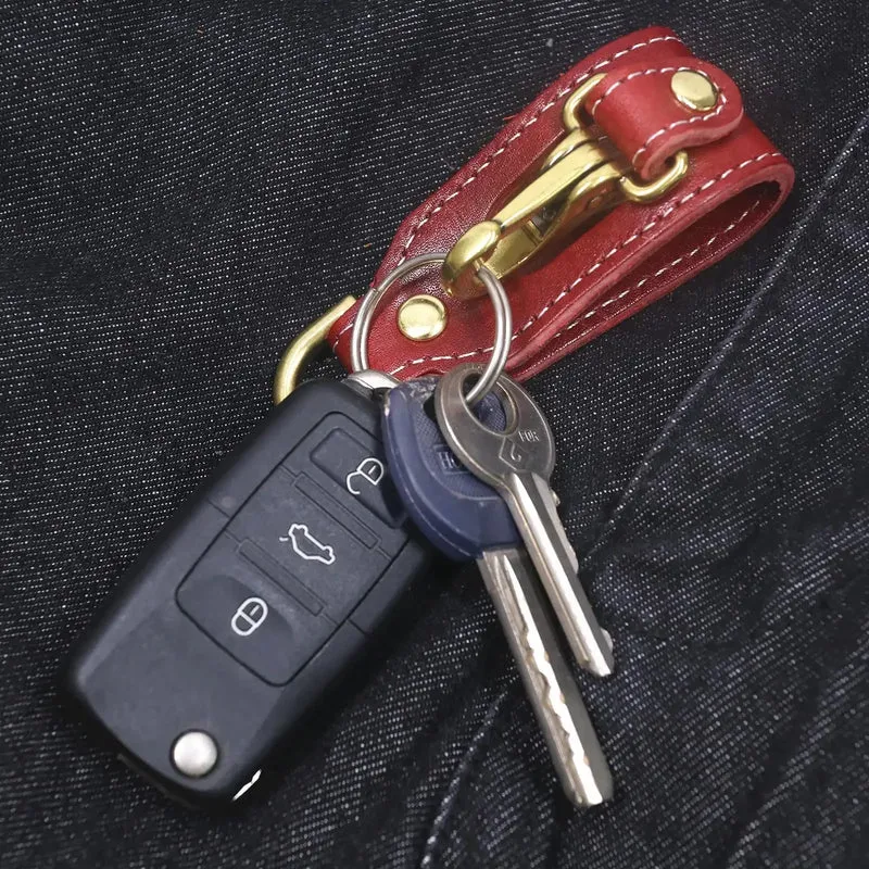 Porte-Clés Ceinture pour Homme en Cuir