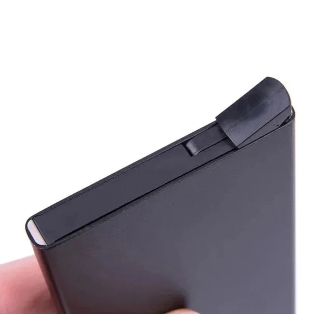Porte Carte Aluminium Homme