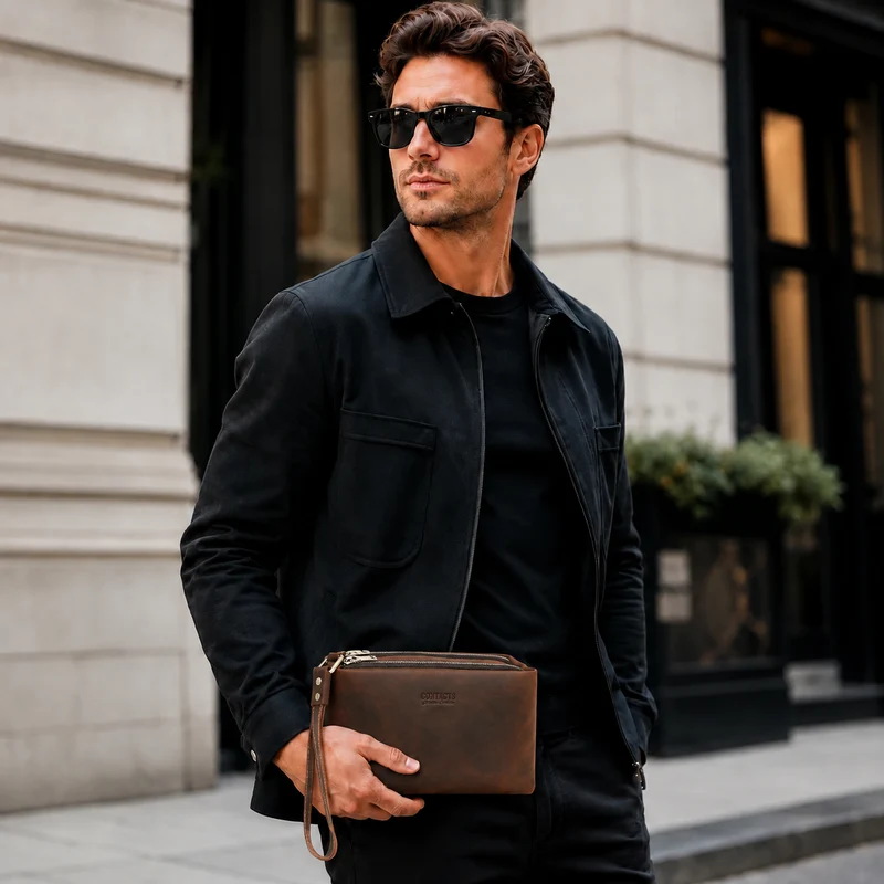 Pochette pour Homme en Cuir