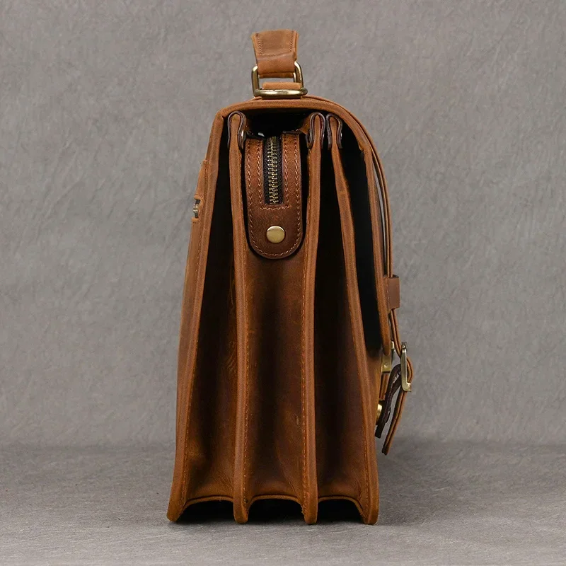 Sacoche Cuir Marron pour Homme