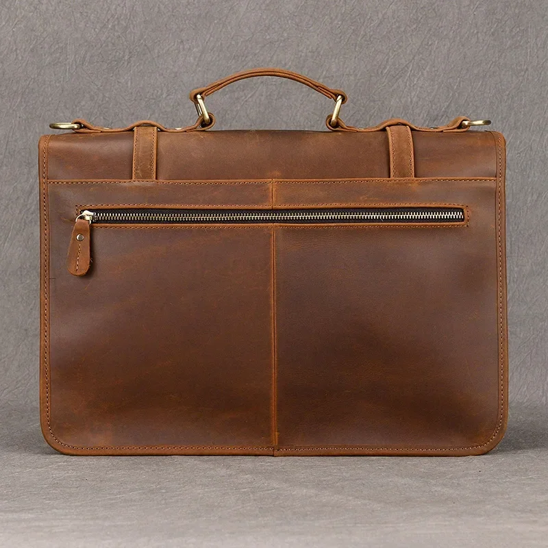 Sacoche Cuir Marron pour Homme