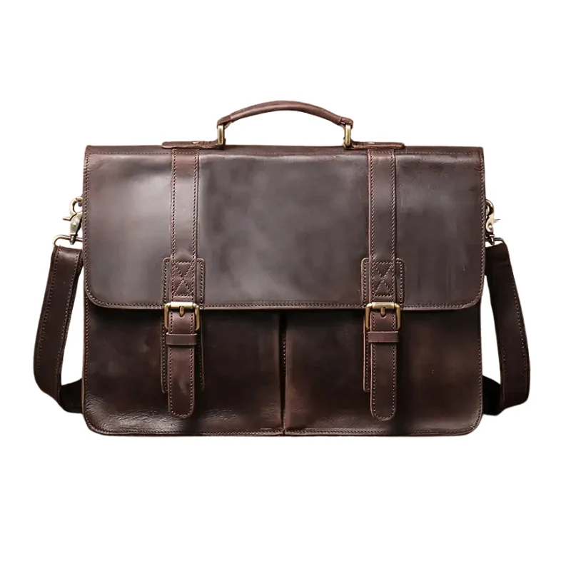 Sacoche Cartable Homme en Cuir