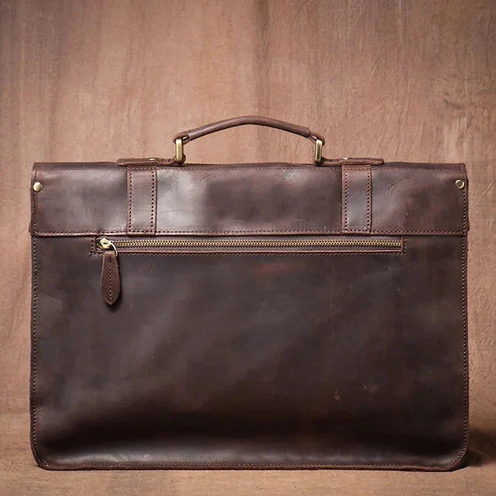 Sacoche Cartable Homme en Cuir