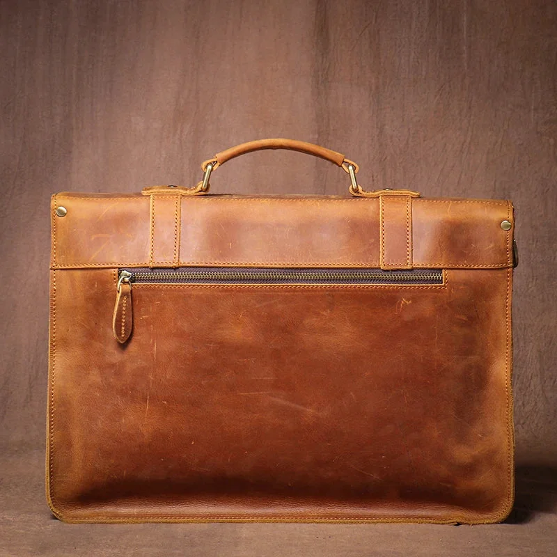 Sacoche Cartable Homme en Cuir