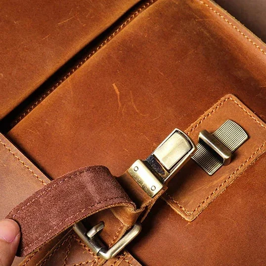 Sacoche Cartable Homme en Cuir