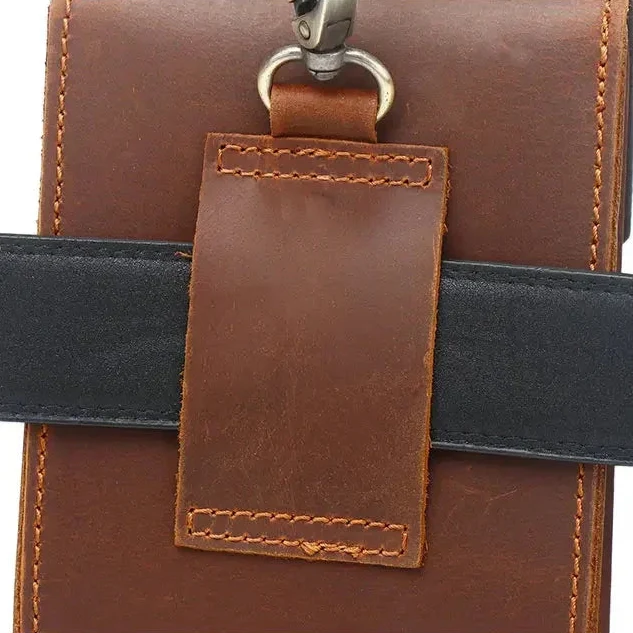 Sacoche Ceinture Cuir Homme