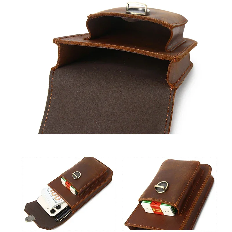 Sacoche Ceinture Cuir Homme