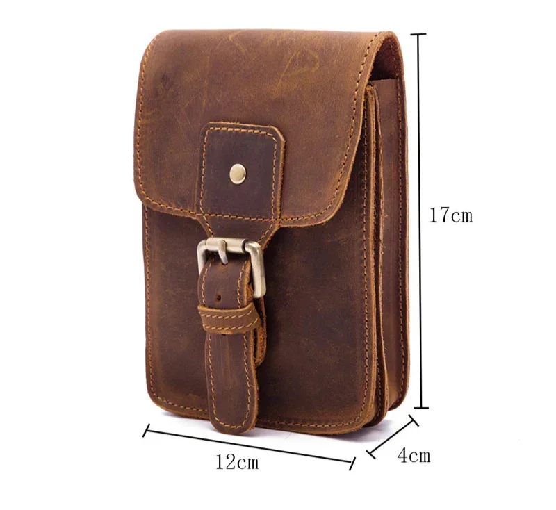 Sacoche Cuir Ceinture Homme