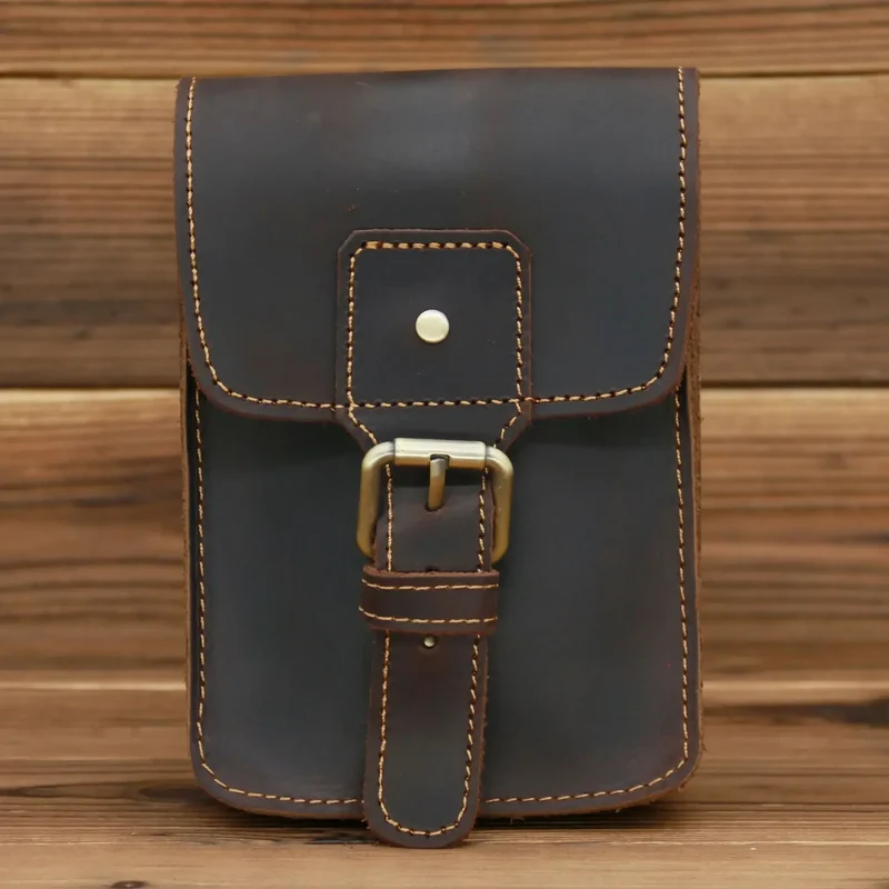 Sacoche Cuir Ceinture Homme