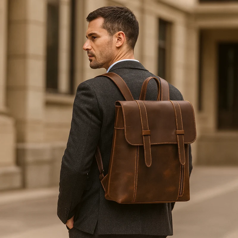 Sac à Dos Cuir Marron