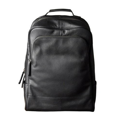 Sac à Dos en Cuir Noir