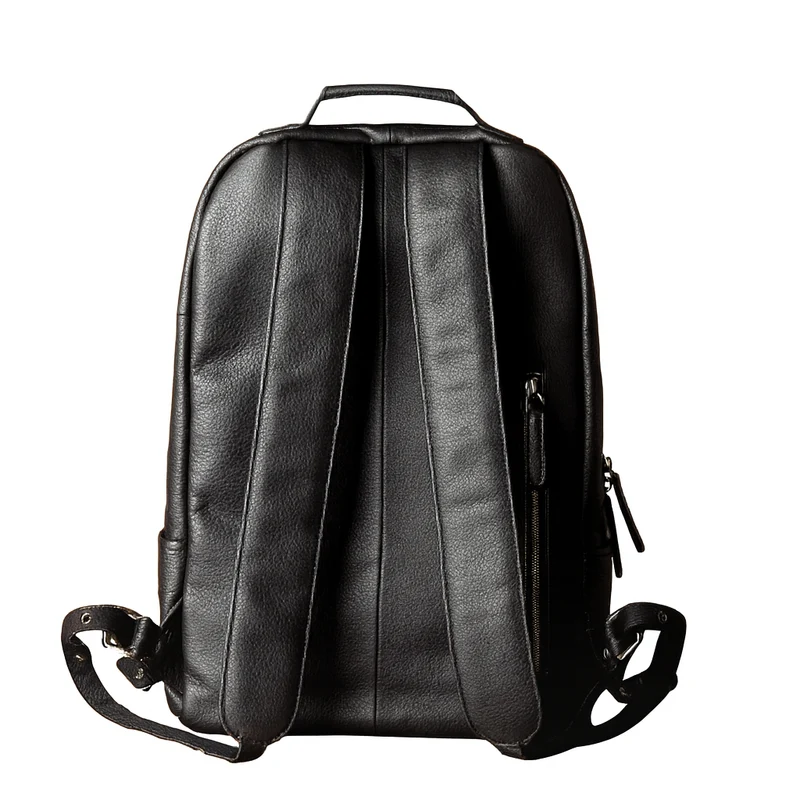 Sac à Dos en Cuir Noir