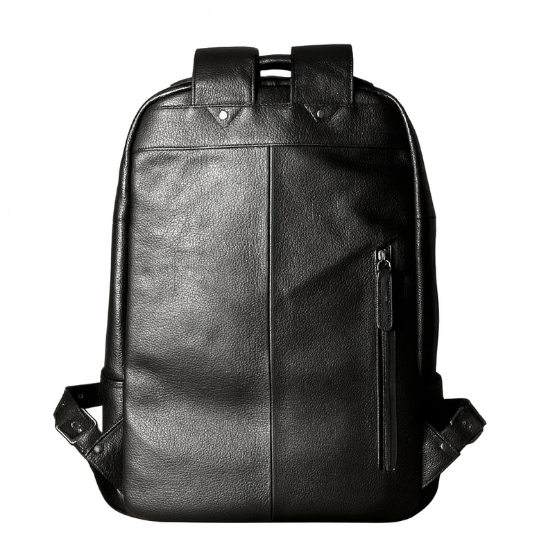 Sac à Dos en Cuir Noir