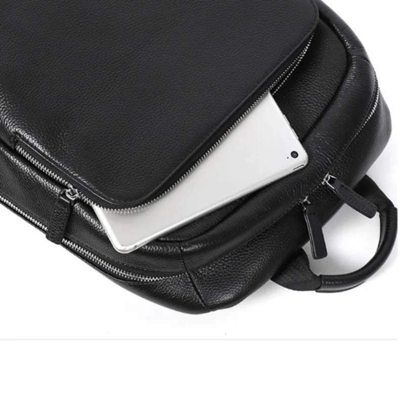 Sac à Dos en Cuir Noir