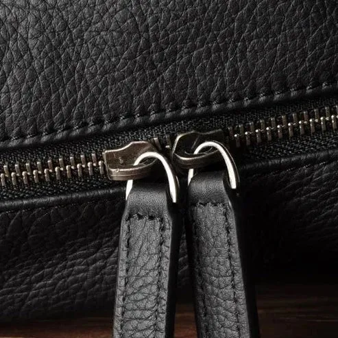 Sac à Dos en Cuir Noir