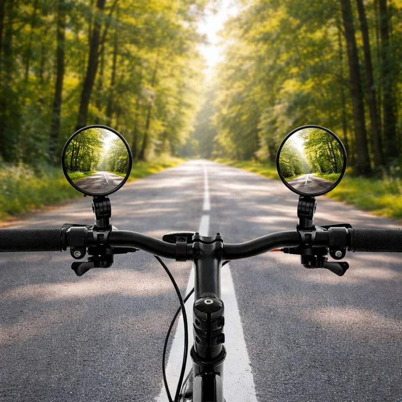 Rétroviseur de vélo rond | VTT, Gravel