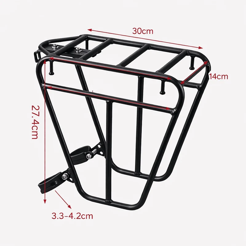 Porte bagage avant vélo gravel robuste | Charge 25 kg