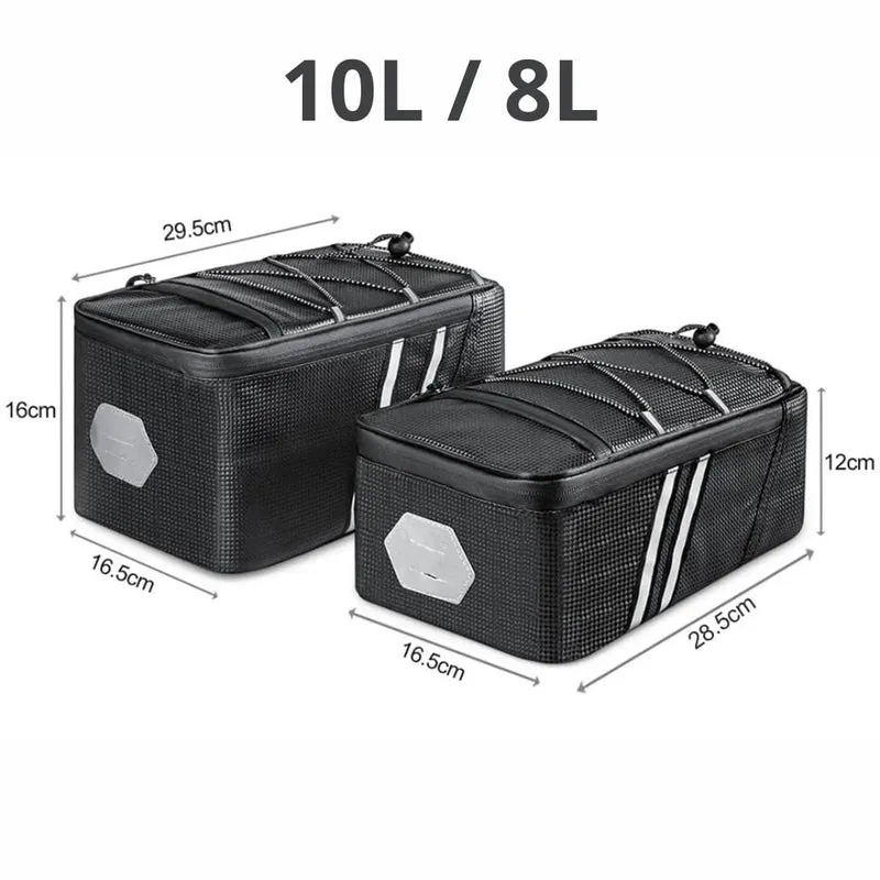 Sacoche de vélo pour porte bagage arrière, étanche | 8 - 10L