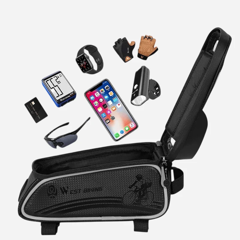 Sacoche cadre vélo étanche | pour Smartphone