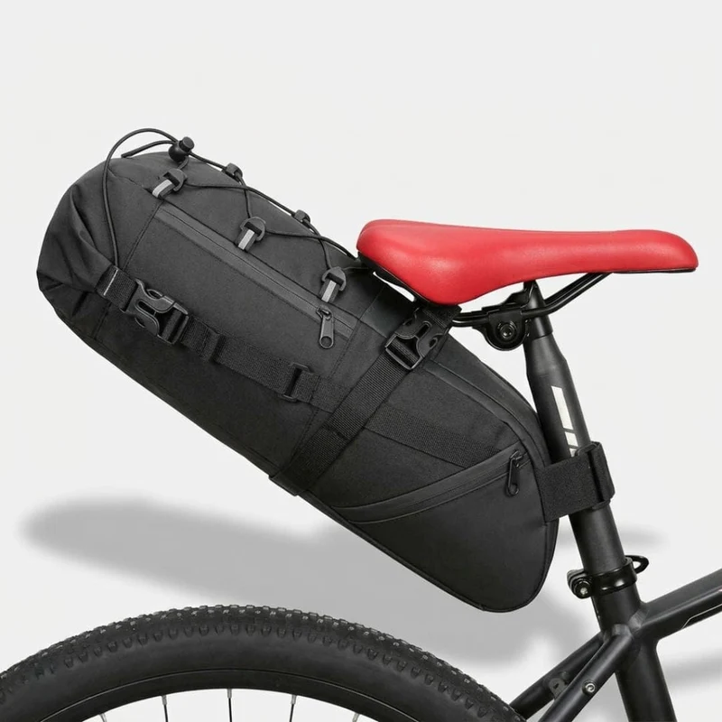 Sacoche vélo étanche randonnée 10L | Sacoche de Selle Bikepacking