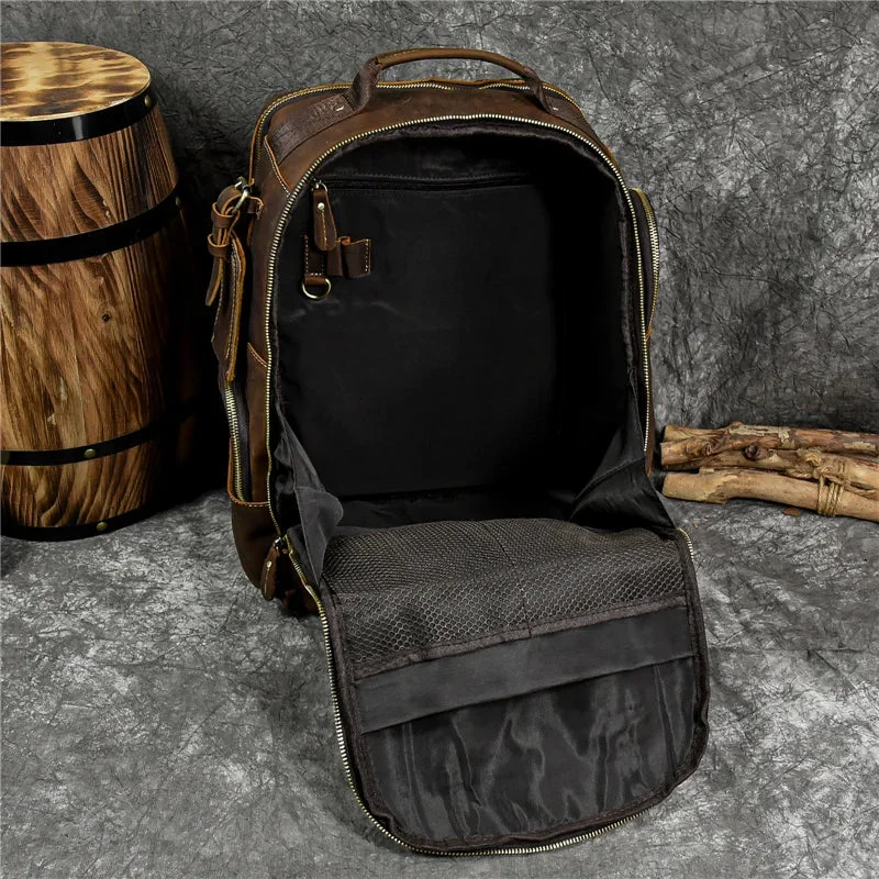 Sac à Dos Cuir Homme Vintage