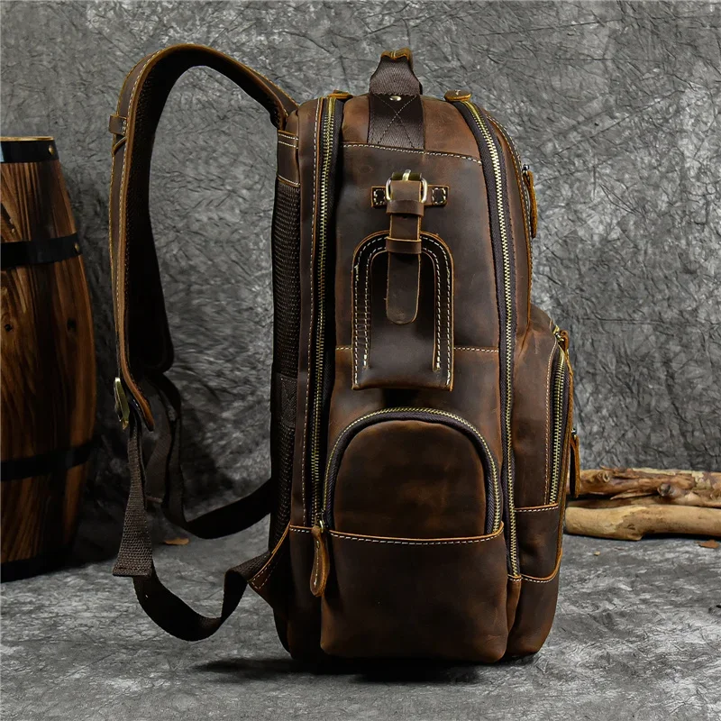Sac à Dos Cuir Homme Vintage