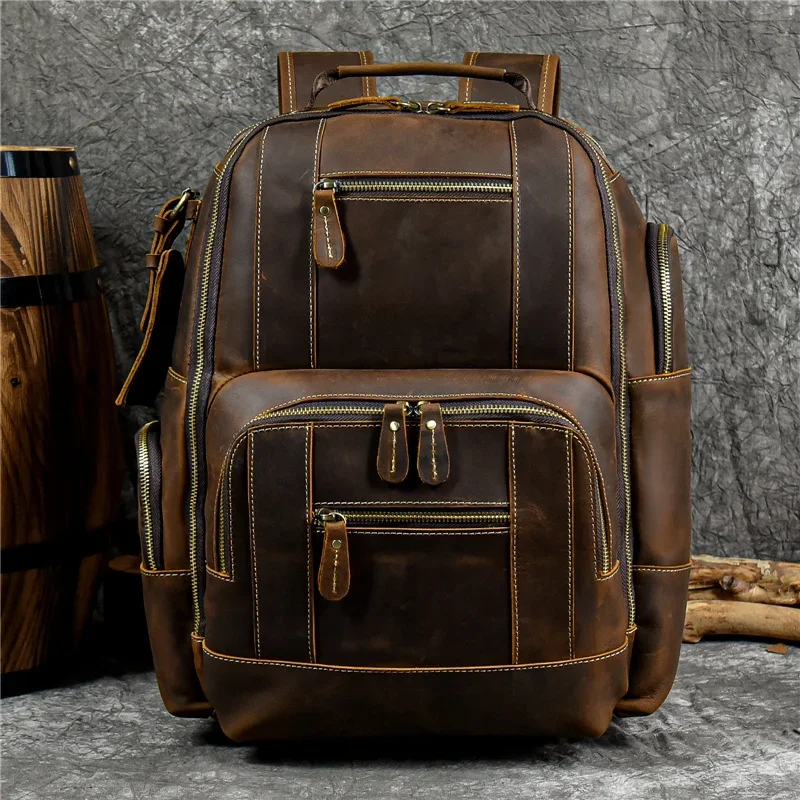 Sac à Dos Cuir Homme Vintage