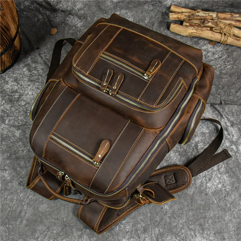 Sac à Dos Cuir Homme Vintage