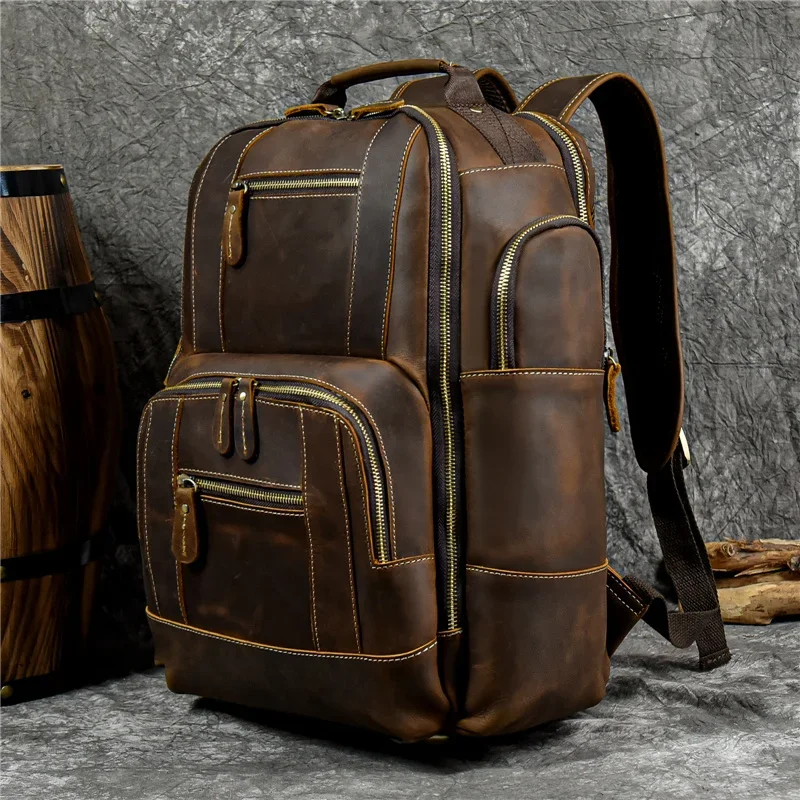 Sac à Dos Cuir Homme Vintage