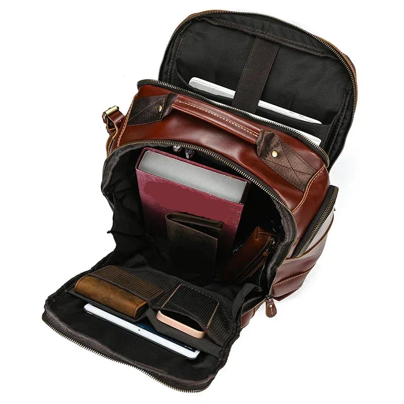 Sac à Dos Cuir Homme Vintage