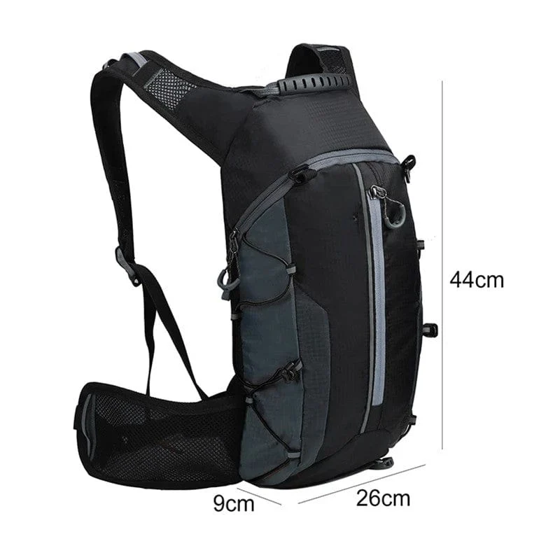 Sac à dos vélo imperméable, trekking, & randonnée | 10L ultra léger, poche hydratation