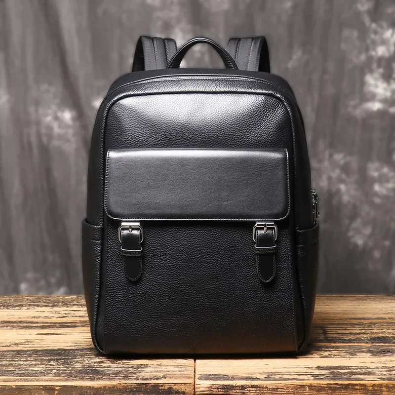 Sac à Dos Cuir Noir Homme
