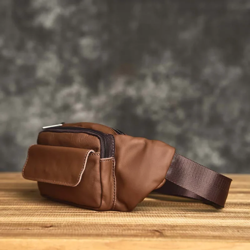 Sac banane brun pour homme - Gus