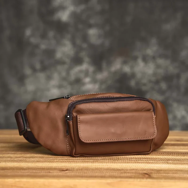 Sac banane brun pour homme - Gus