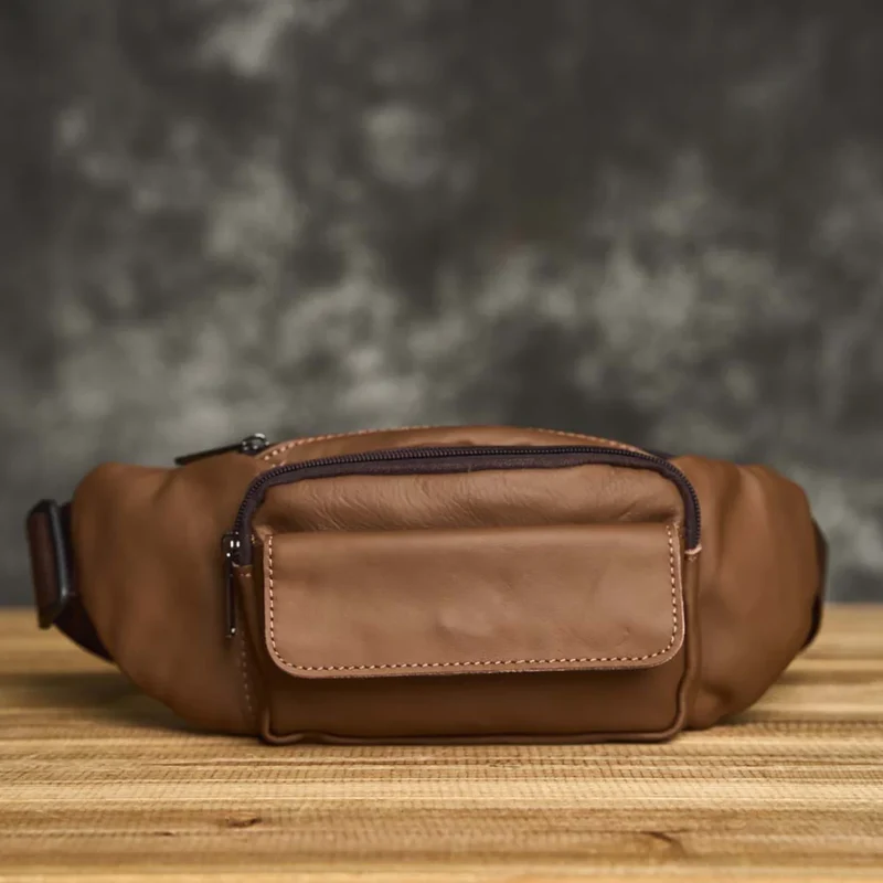 Sac banane brun pour homme - Gus