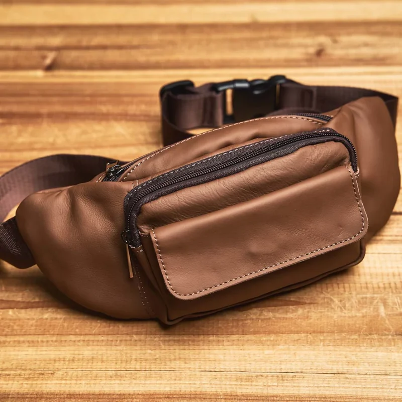 Sac banane brun pour homme - Gus