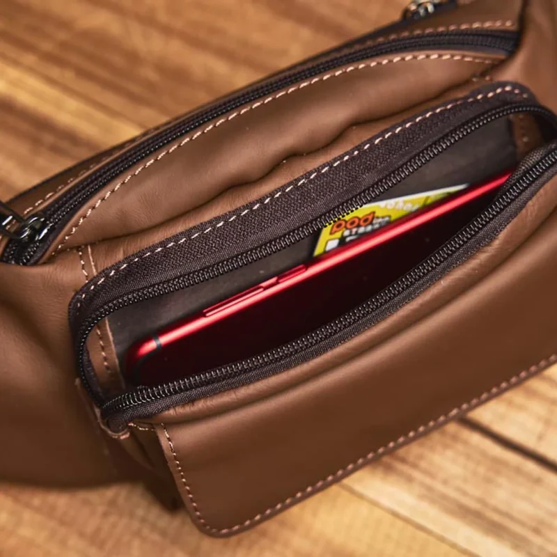 Sac banane brun pour homme - Gus