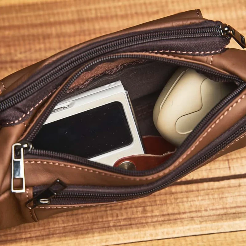 Sac banane brun pour homme - Gus