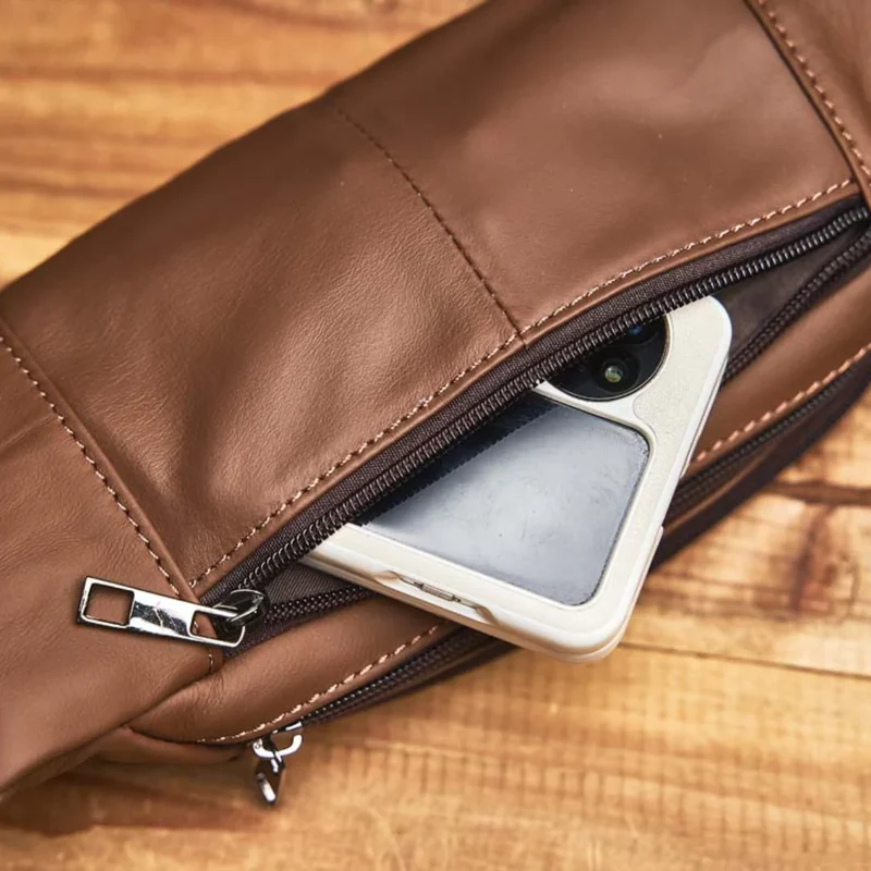 Sac banane brun pour homme - Gus