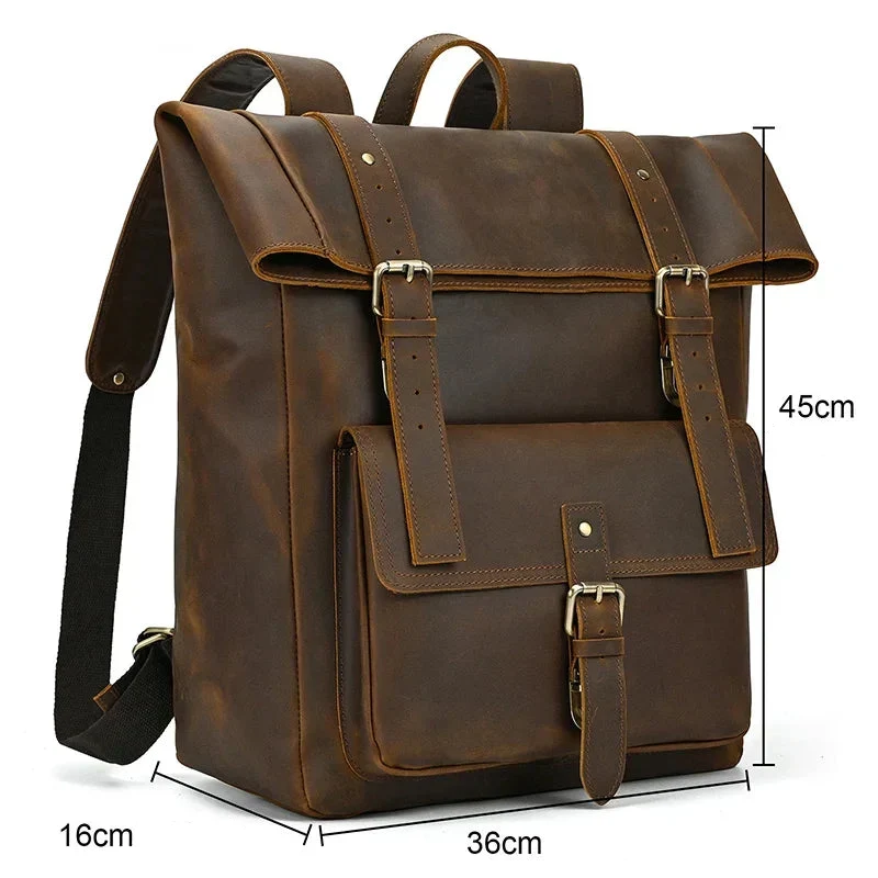 Sac à Dos en Cuir pour Homme Vintage