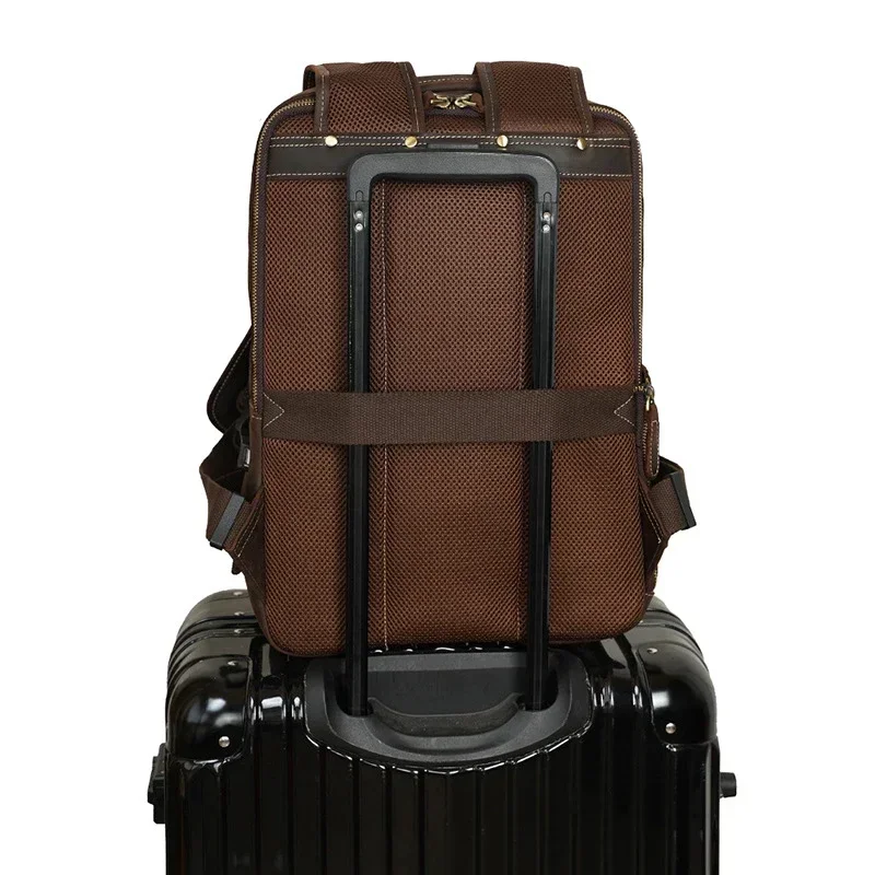 Sac à Dos Cuir Marron Homme