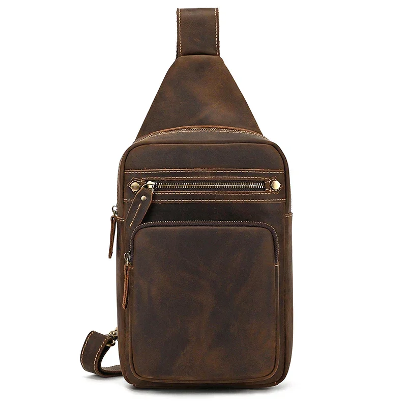 Sacoche Homme Marron