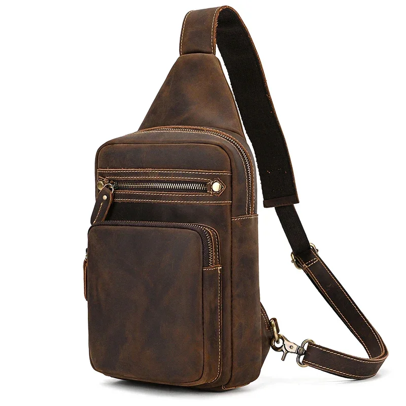 Sacoche Homme Marron