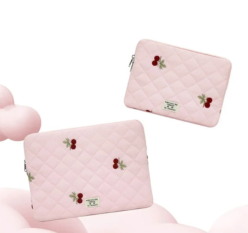 Pochette Ordi et Tablette - Cerise Rose