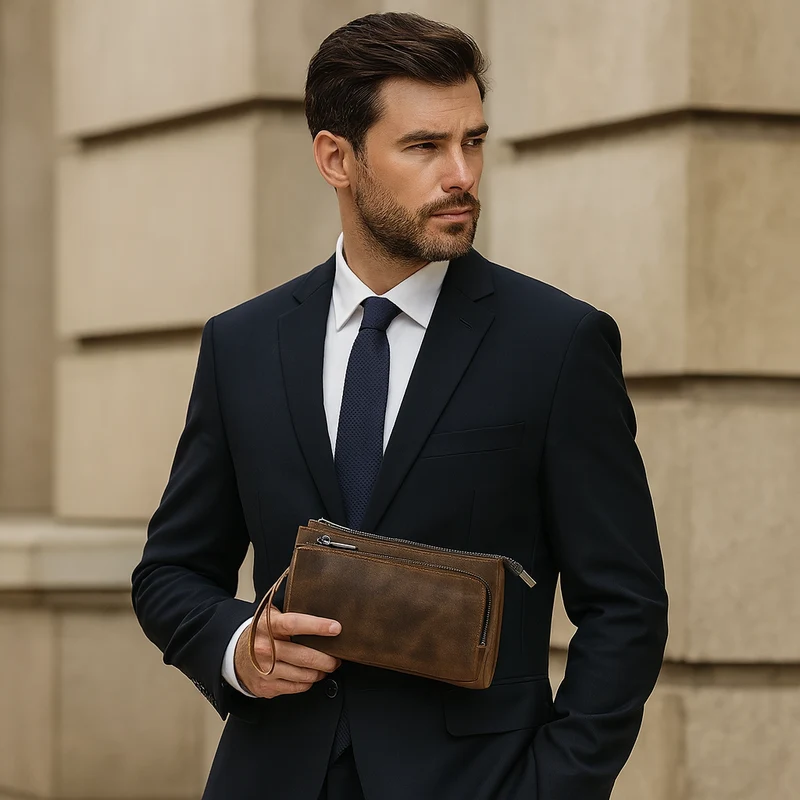 Pochette Cuir pour Homme