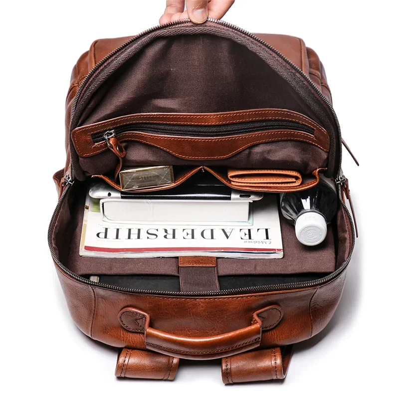 Petit Sac à Dos en Cuir pour Homme
