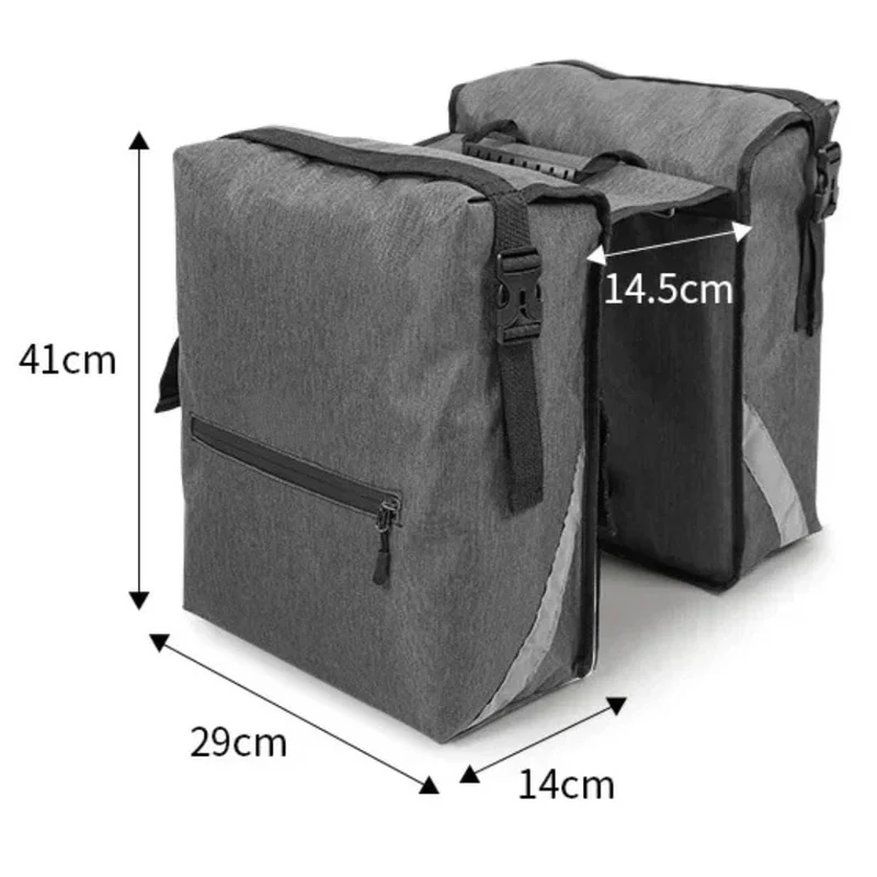 Sacoche double vélo Gravel & Cyclotourisme | Imperméable, 28L