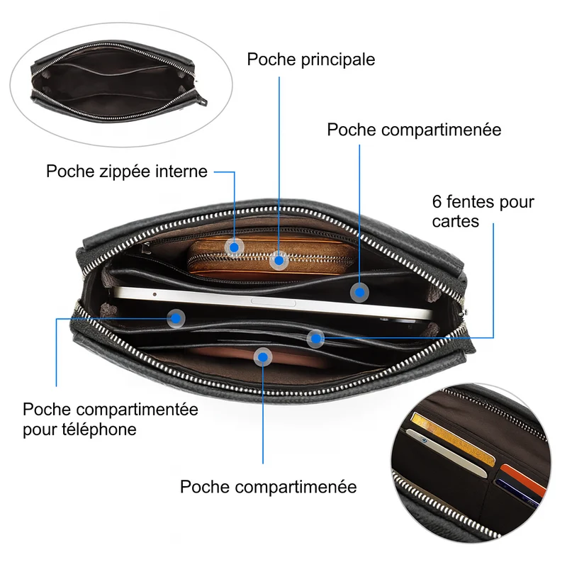 Sacoche à Main Homme