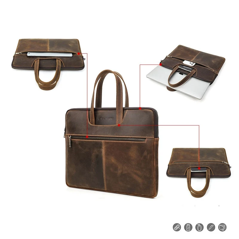 Sacoche Ordinateur Homme Cuir - Skiny