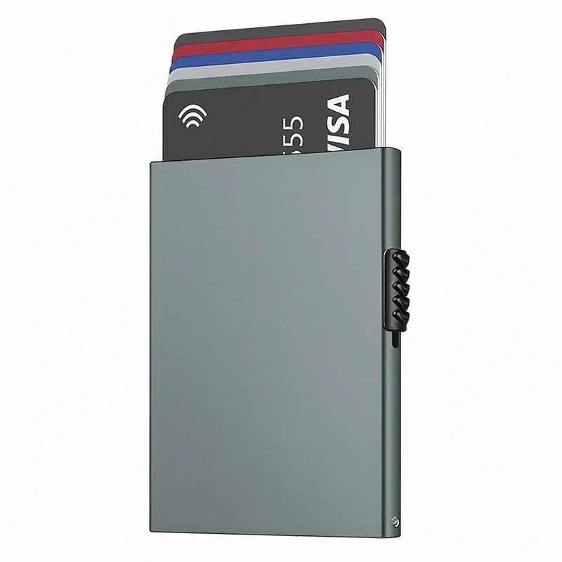 Porte-Cartes en Aluminium pour Homme